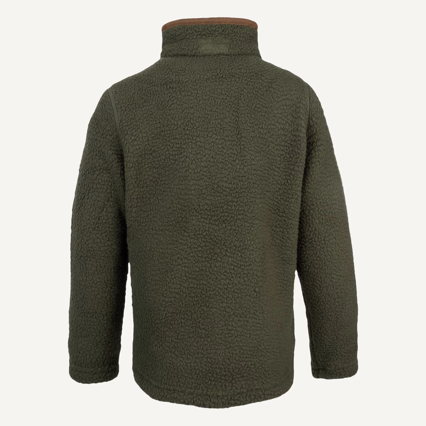 Jack Pyke Junior Half Zip Sherpa Fleece Pullover in Olive – rear Jack Pyke Junior Half Zip Sherpa Fleece Pullover in Olive – rear