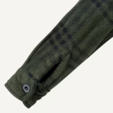 Jack Pyke Junior Polar Fleece Shirt in Green Check – cuff detail