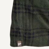 Jack Pyke Junior Polar Fleece Shirt in Green Check – hem detail