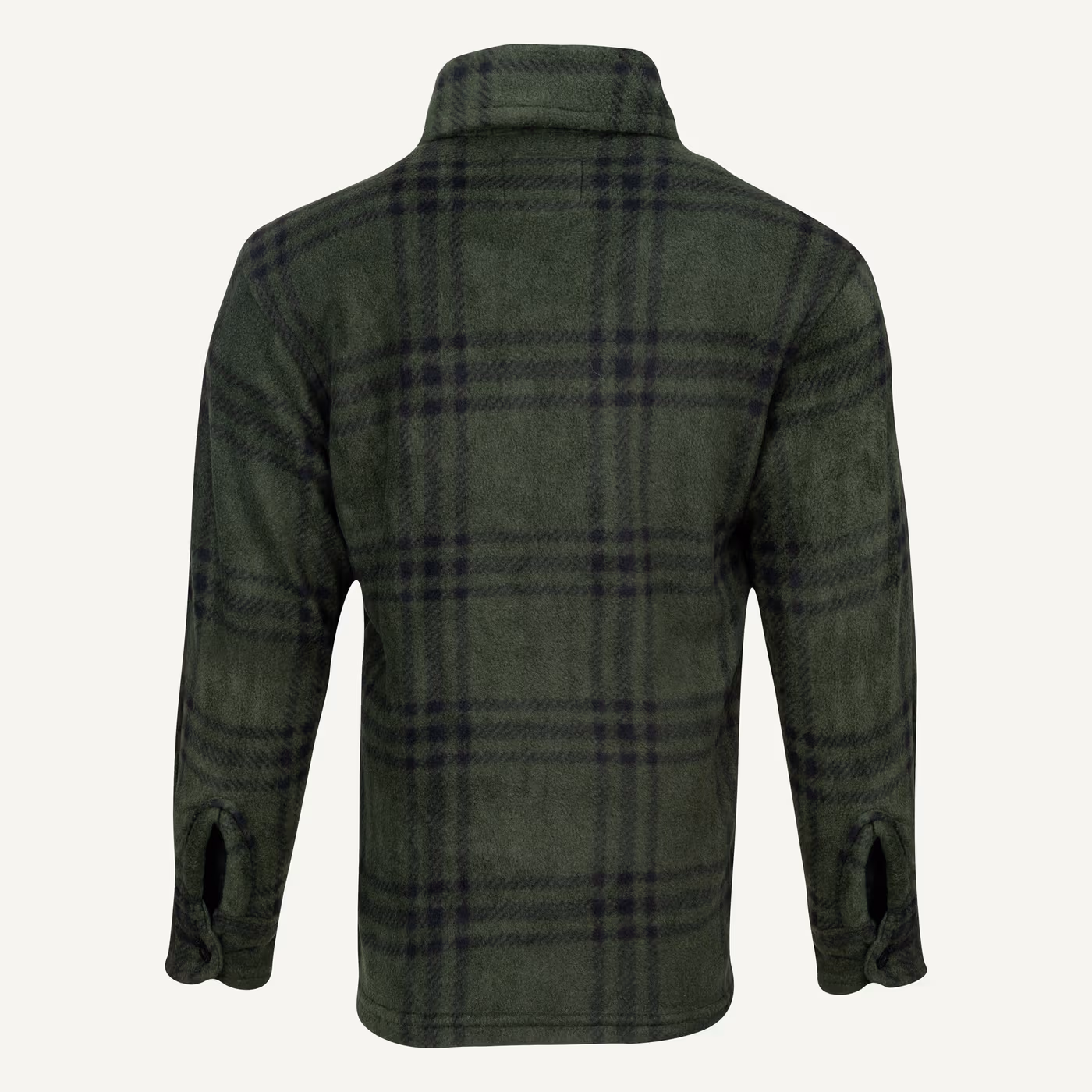 Jack Pyke Junior Polar Fleece Shirt in Green Check – rear Jack Pyke Junior Polar Fleece Shirt in Green Check – rear