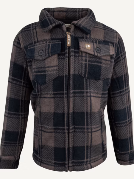 Jack Pyke Junior Tundra Shirt in Brown Check – front