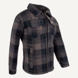 Jack Pyke Junior Tundra Shirt in Brown Check – right three quarter