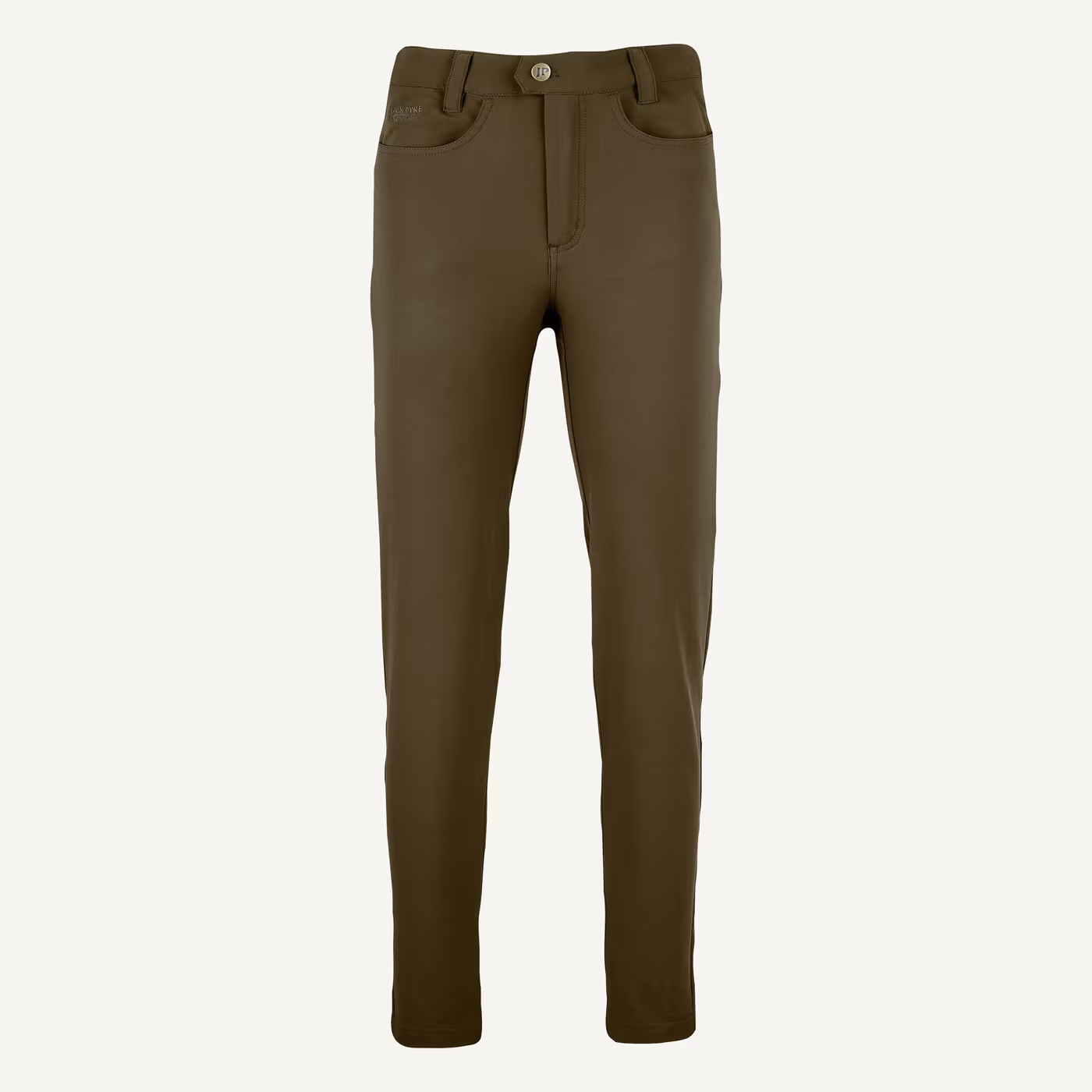 Jack Pyke Ladies Contour Stretch Pants in Brown – front Jack Pyke Ladies Contour Stretch Pants in Brown – front
