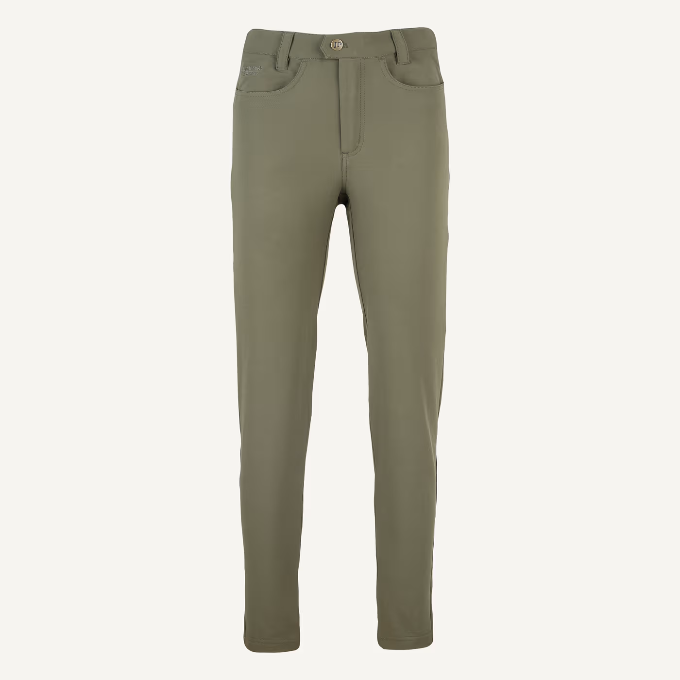 Jack Pyke Ladies Contour Stretch Pants in Olive – front Jack Pyke Ladies Contour Stretch Pants in Olive – front