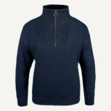 Jack Pyke Ladies Half Zip Sweatshirt in Navy – front