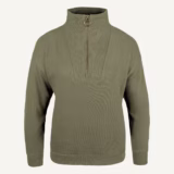 Jack Pyke Ladies Half Zip Sweatshirt in Sage – front
