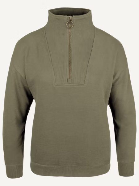 Jack Pyke Ladies Half Zip Sweatshirt in Navy – front