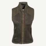Jack Pyke Ladies Melange Fleece Gilet in Dark Olive – front