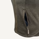 Jack Pyke Ladies Melange Fleece Gilet in Dark Olive – pocket detail