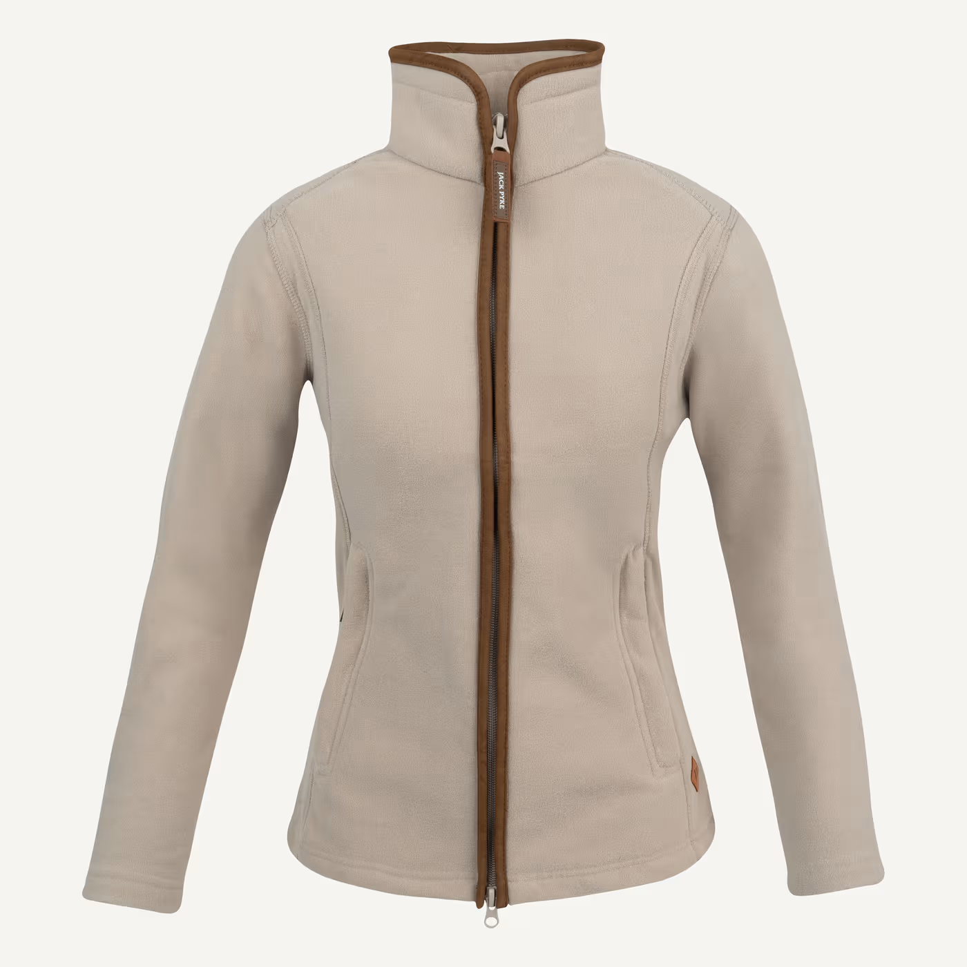 Jack Pyke Ladies Recycled Fleece Jacket in Mushroom – front Jack Pyke Ladies Recycled Fleece Jacket in Mushroom – front