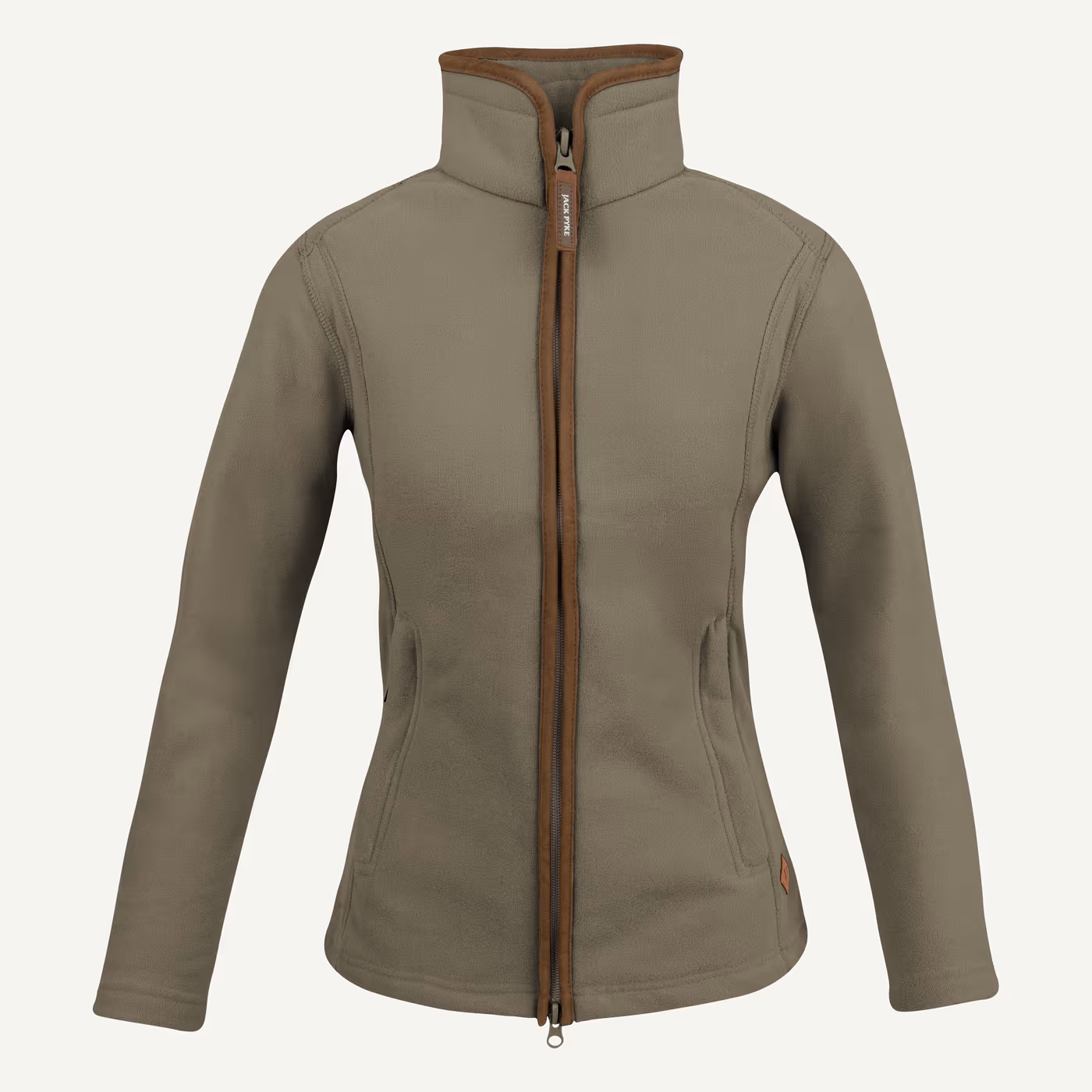 Jack Pyke Ladies Recycled Fleece Jacket in Shiitake – front Jack Pyke Ladies Recycled Fleece Jacket in Shiitake – front