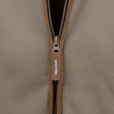 Jack Pyke Ladies Recycled Fleece Jacket in Shiitake – zip detail