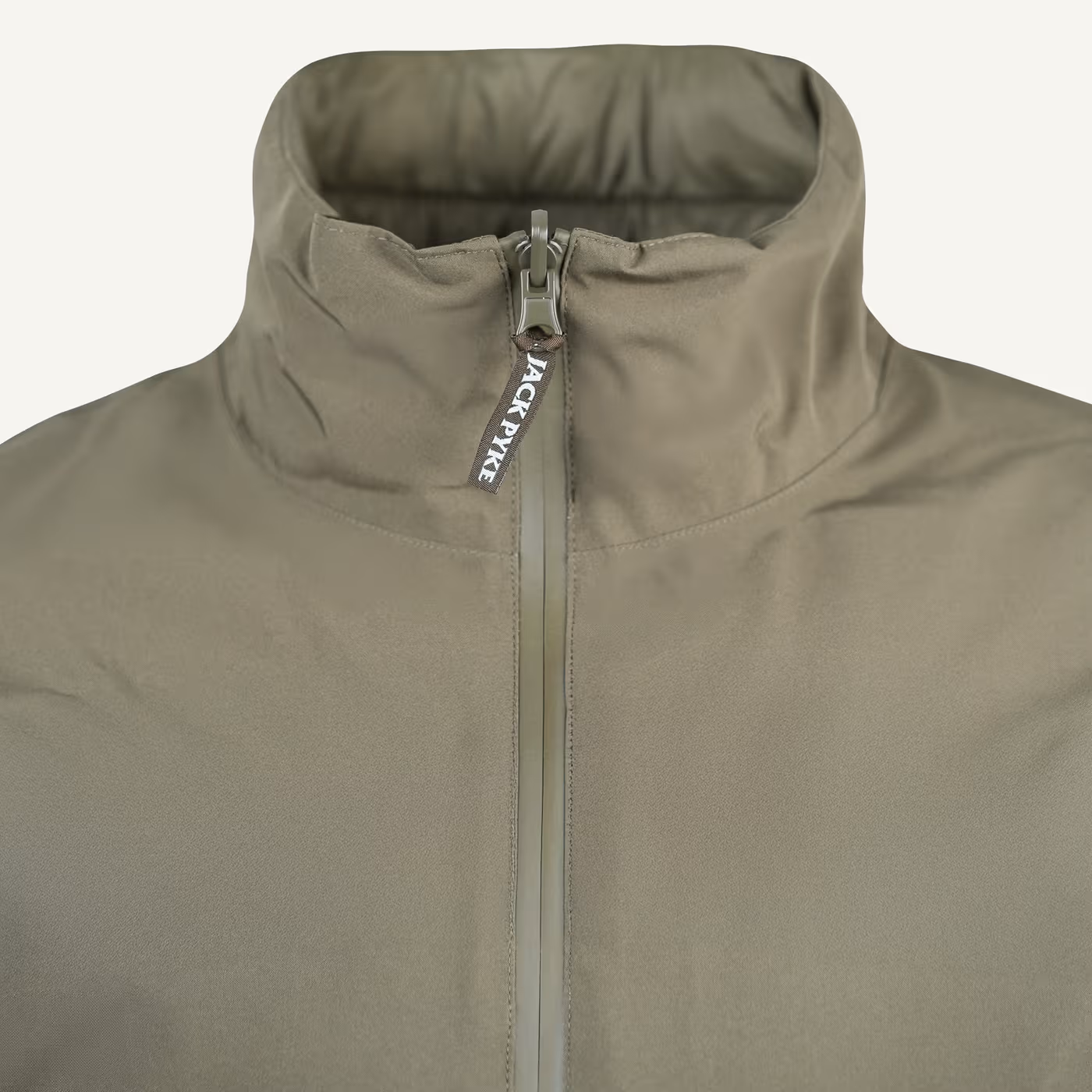 Jack Pyke Reversible Waterproof Jacket in Green – outer zip detail Jack Pyke Reversible Waterproof Jacket in Green – outer zip detail
