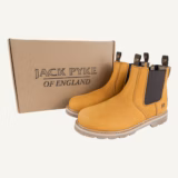 Jack Pyke Safety Dealer Boots in Honey – boxed pair