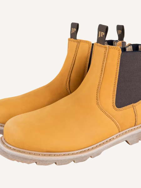 Jack Pyke Safety Dealer Boots in Honey – pair front