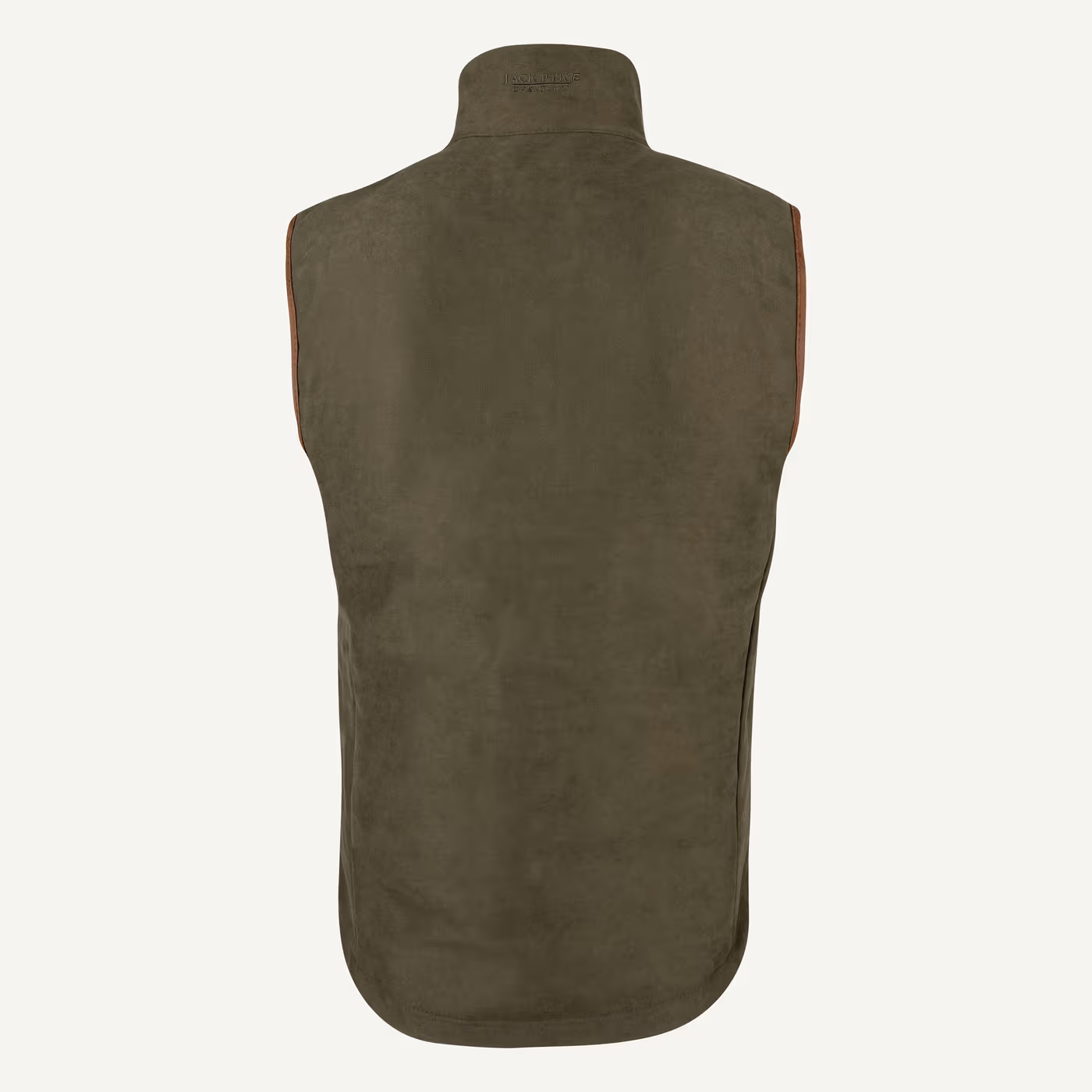 Jack Pyke Technical Moleskin Gilet in Dark Olive – rear Jack Pyke Technical Moleskin Gilet in Dark Olive – rear
