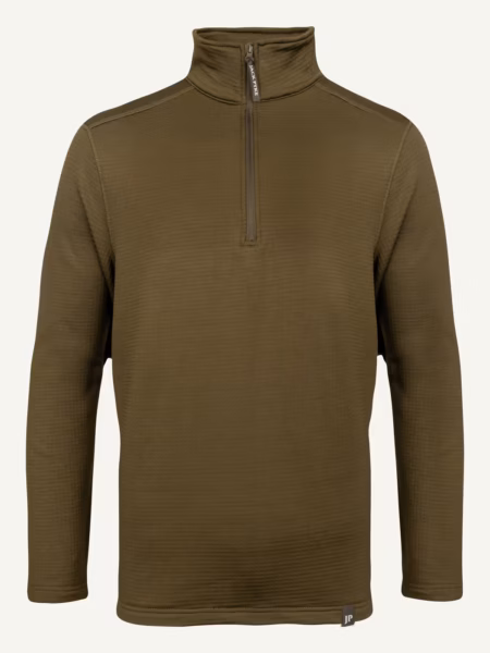 Jack Pyke Waffle Fleece Top in Green – front