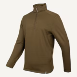 Jack Pyke Waffle Fleece Top in Green – left three quarter