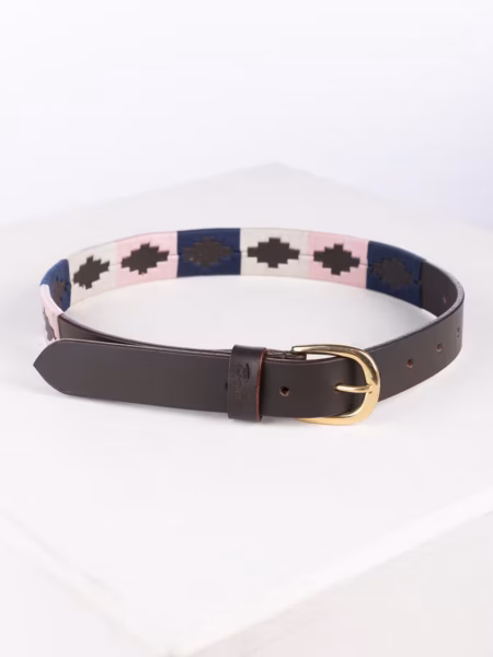 Rydale Junior Polo Belts - Askwith - Blue White Navy