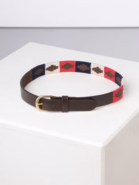 Rydale Junior Polo Belts - Askwith - Blue White Navy