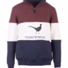 Rydale Kids Sweatshirt - Byland - Navy White Wine