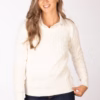 Rydale Ladies Crew Neck Cable Knit Jumper - Emma - Cream