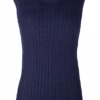 Rydale Ladies Crew Neck Cable Knit Vest - Emma - Emma Navy