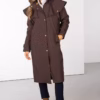 Rydale Ladies Full Length Coat - Bramham - Dark Brown