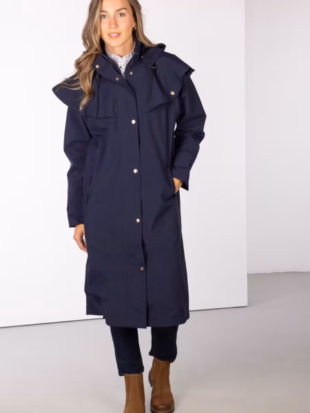 Rydale Ladies Full Length Coat - Bramham - Dark Navy