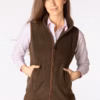 Rydale Ladies Premium Fleece Waistcoat - Huggate - Bark