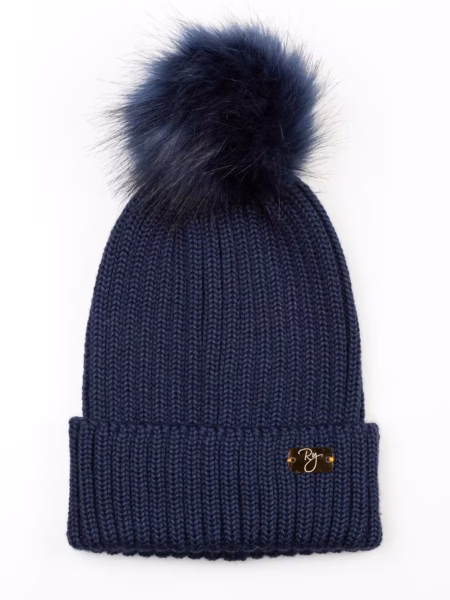 Rydale Ladies Pom Pom Hat - Bella - Navy