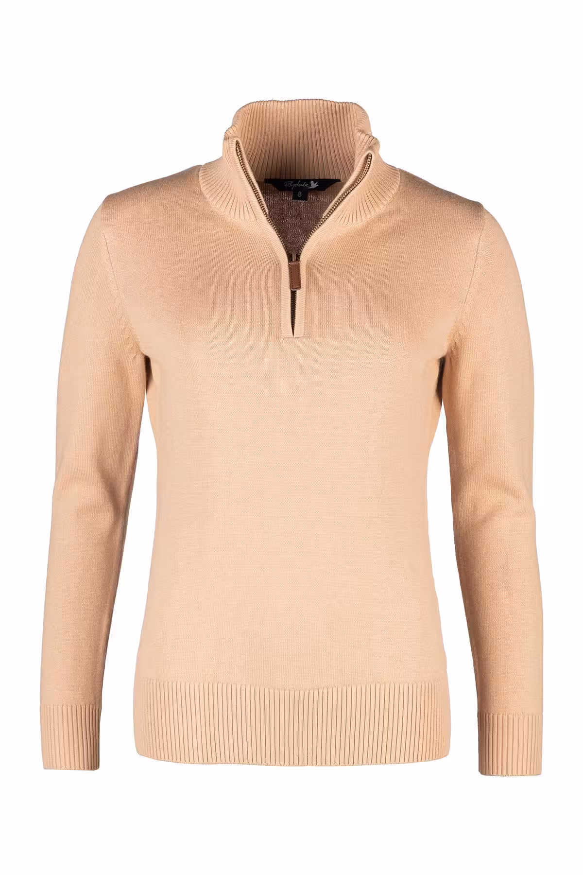 Rydale Ladies Quarter Zip Jumper - Ellie - Camel Rydale Ladies Quarter Zip Jumper - Ellie - Camel