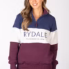 Rydale Ladies Sweatshirt - Byland - Berry/White/Denim