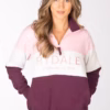 Rydale Ladies Sweatshirt - Byland - Berry/White/Sorbet