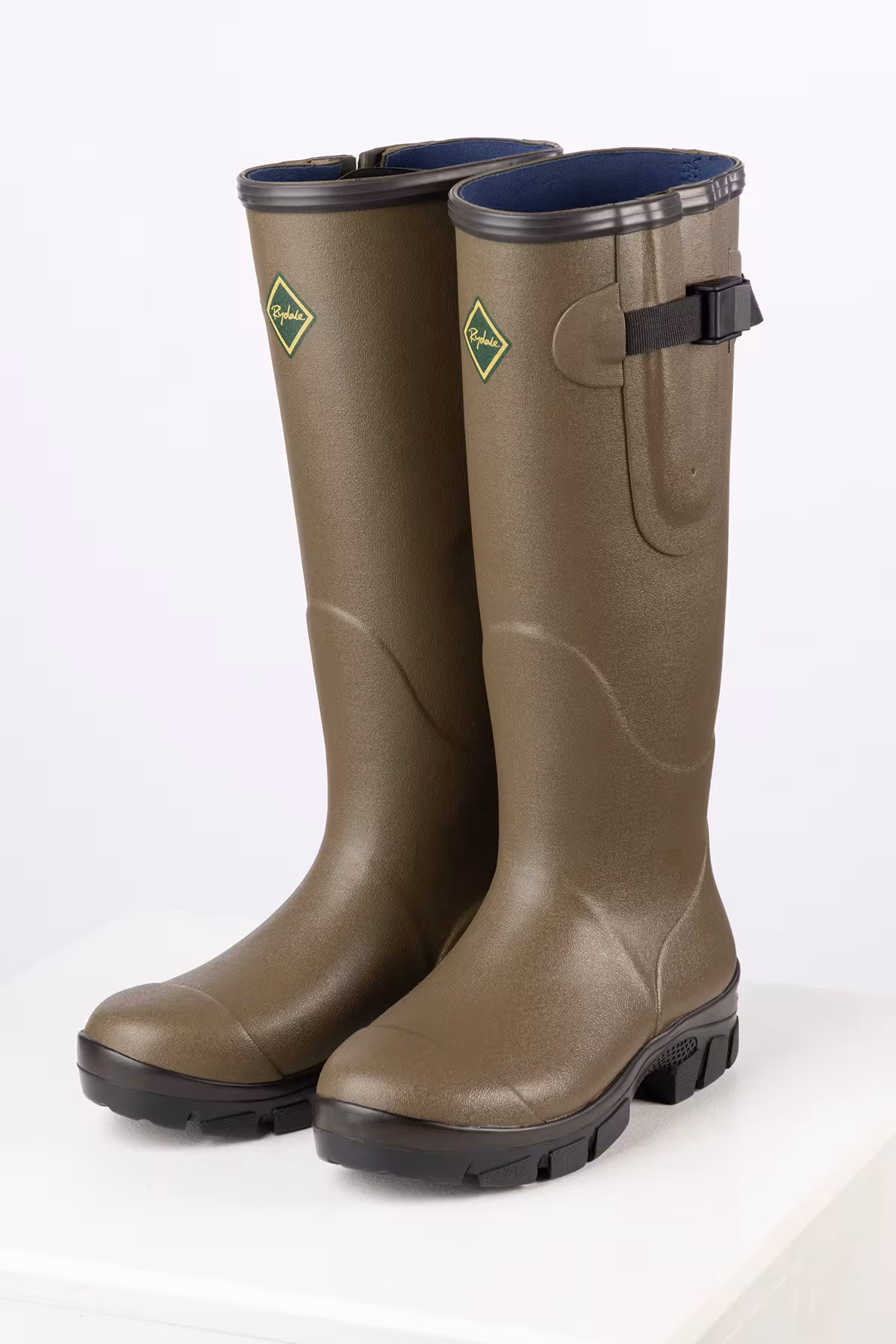 Rydale Men's Neoprene Lined Wellington Boots - Lisset - Light Khaki Rydale Men's Neoprene Lined Wellington Boots - Lisset - Light Khaki