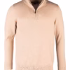 Rydale Men's Quarter Zip Jumper - Wetherby - Camel