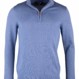 Rydale Men's Quarter Zip Jumper - Wetherby - Denim