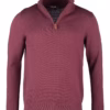 Rydale Men's Quarter Zip Jumper - Wetherby - Wine