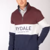 Rydale Men's Sweatshirt - Byland - Navy/White/Wine