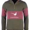 Rydale Men's Sweatshirt - Byland - Olive/Wine/Olive