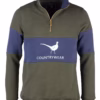 Rydale Men's Sweatshirt - Byland - Pheasant Olive Navy Olive
