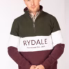 Rydale Men's Sweatshirt - Byland - Wine/White/Olive