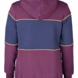 Rydale Ladies Snaffle Hoody - Byland - Dark Berry Navy rear view
