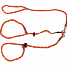 Two Dog Brace Slip Lead - Red/Yellow