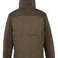 Percussion Men's Rambouillet Jacket in Khaki - rear view with hood up
