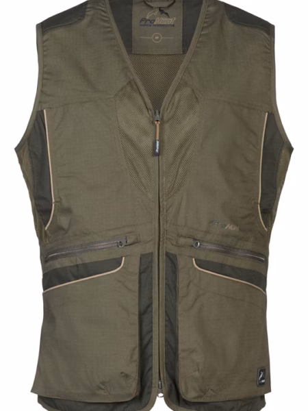 ProHunt Springer Waistcoat in Khaki - front view
