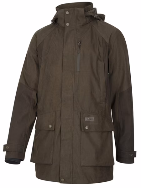 Hoggs of Fife Ardross Pro Waterproof Field Jacket in Dark Olive, front view
