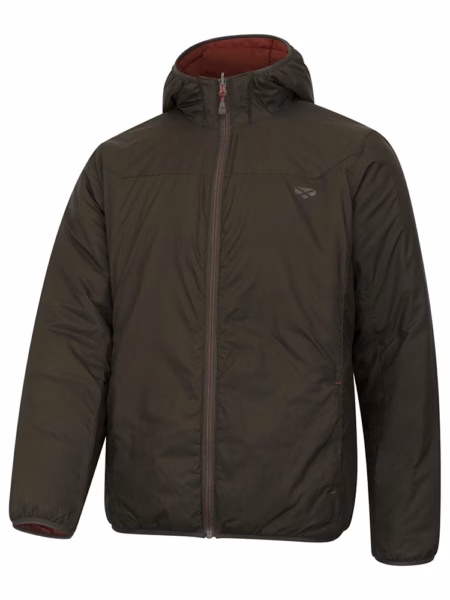 Hoggs of Fife Aviemore Reversible Insulated Jacket in Olive, front view