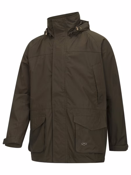 Hoggs of Fife Culloden Pro Waterproof Jacket in Fern Green, front view