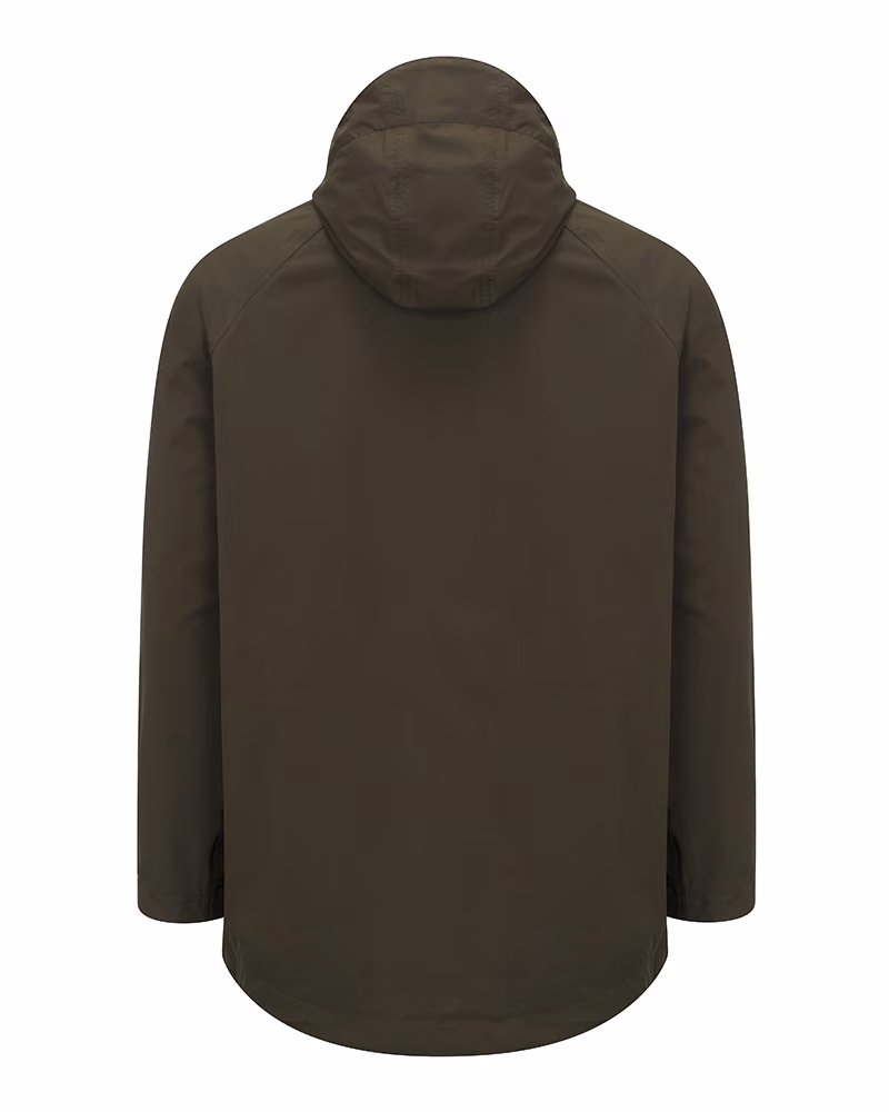 Hoggs of Fife Culloden Pro Waterproof Jacket in Fern Green, rear view